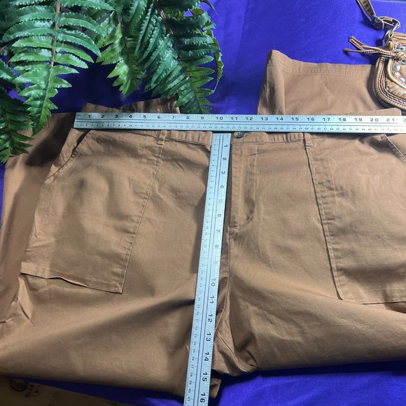 📌Ava & Viv Cotton Wide Leg Bermuda Shorts with big Pockets - Picture 5 of 15